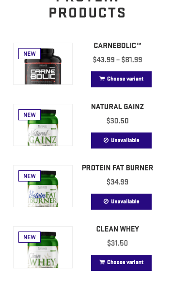 Test PRODUCT - Ultimate Nutrition