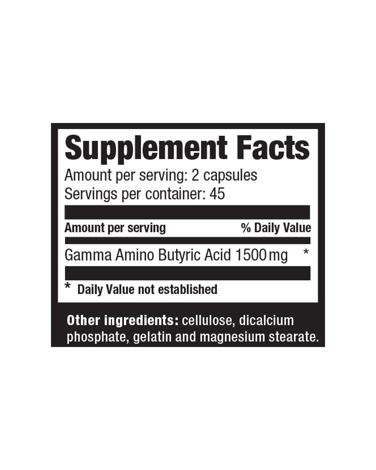 GABA: Premium Gamma Amino Butyric Acid Supplement - Ultimate Nutrition