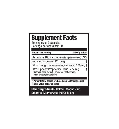 Ultra Ripped: A Thermogenic Fat Burner | Ultimate Nutrition
