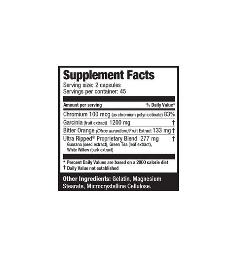 Ultra Ripped: A Thermogenic Fat Burner | Ultimate Nutrition